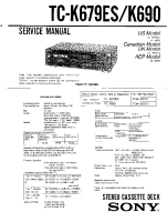 Sony TC-K690 - Service Manual 